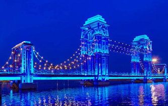 蓝桥夜色