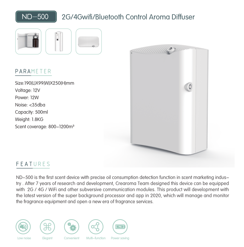 Crearoma newest design   Global control aroma diffuser---- ND500